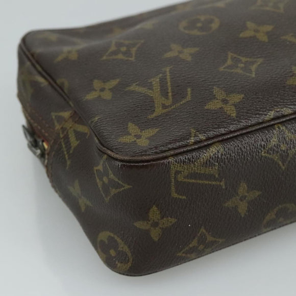 LOUIS VUITTON Monogram Trousse Toilette 23 Clutch Bag M47524 LV Auth 107087
