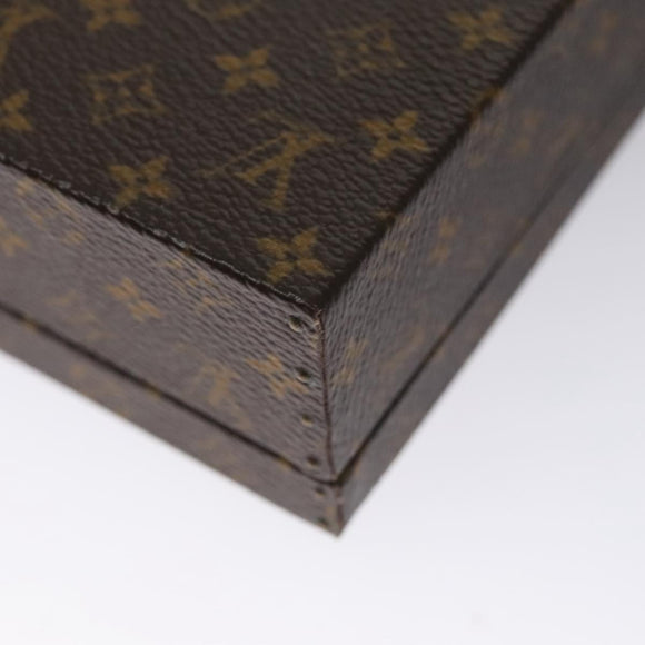 LOUIS VUITTON Monogram Jewelry case Jewelry Box LV Auth 107109S