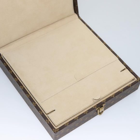 LOUIS VUITTON Monogram Jewelry case Jewelry Box LV Auth 107109S