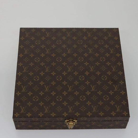 LOUIS VUITTON Monogram Jewelry case Jewelry Box LV Auth 107109S