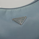 PRADA Accessory Pouch Nylon Light Blue Auth 107212-14