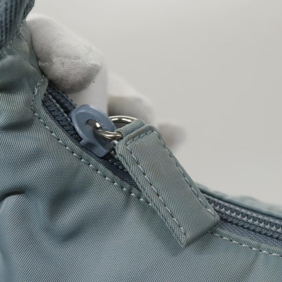 PRADA Accessory Pouch Nylon Light Blue Auth 107212