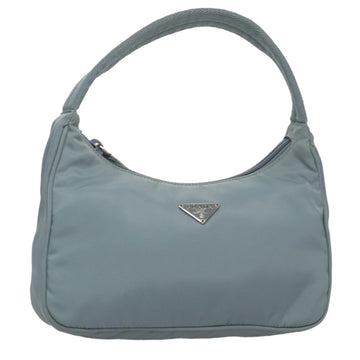 PRADA Accessory Pouch Nylon Light Blue Auth 107212