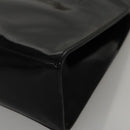 Salvatore Ferragamo Hand Bag Enamel Black Auth 107226-14