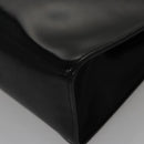 Salvatore Ferragamo Hand Bag Enamel Black Auth 107226-16