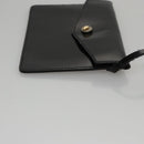 Salvatore Ferragamo Hand Bag Enamel Black Auth 107226-21