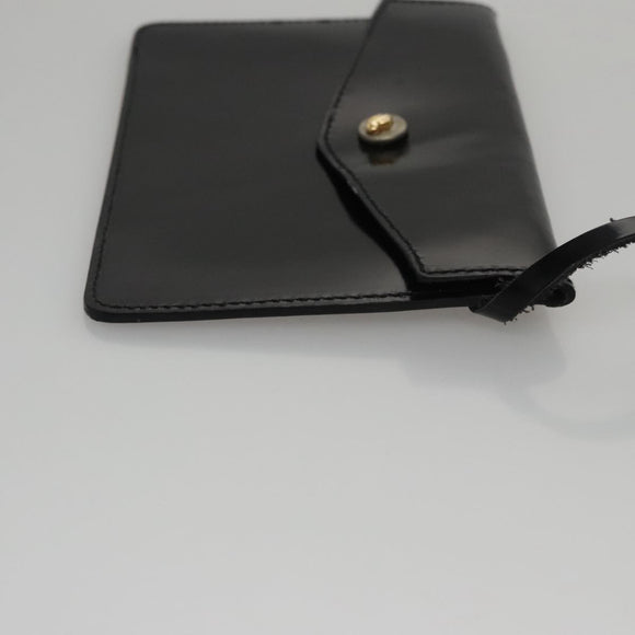 Salvatore Ferragamo Hand Bag Enamel Black Auth 107226