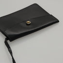 Salvatore Ferragamo Hand Bag Enamel Black Auth 107226-22