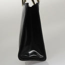 Salvatore Ferragamo Hand Bag Enamel Black Auth 107226-4