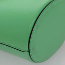 Salvatore Ferragamo Gancini Shoulder Bag Leather Green Silver Auth 107228AV-19