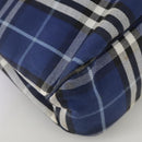 Burberrys Nova Check Hand Bag Canvas Blue Auth 107242-9