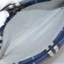 Burberrys Nova Check Hand Bag Canvas Blue Auth 107242-11