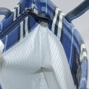 Burberrys Nova Check Hand Bag Canvas Blue Auth 107242-18