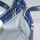 Burberrys Nova Check Hand Bag Canvas Blue Auth 107242-22