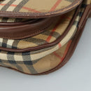 Burberrys Nova Check Shoulder Bag PVC Beige Auth 107273-9