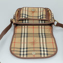 Burberrys Nova Check Shoulder Bag PVC Beige Auth 107273-10