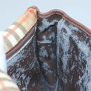 Burberrys Nova Check Shoulder Bag PVC Beige Auth 107273-19