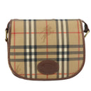 Burberrys Nova Check Shoulder Bag PVC Beige Auth 107273-13