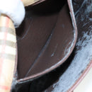 Burberrys Nova Check Shoulder Bag PVC Beige Auth 107273-21