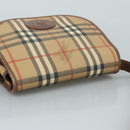 Burberrys Nova Check Shoulder Bag PVC Beige Auth 107273-6