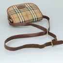 Burberrys Nova Check Shoulder Bag PVC Beige Auth 107273-7