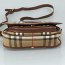 Burberrys Nova Check Shoulder Bag PVC Beige Auth 107273-5