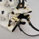 MCM Vicetos Logogram Shoulder Bag PVC Leather White Auth 107278-6