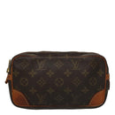 LOUIS VUITTON Monogram Marly Dragonne PM Clutch Bag M51827 LV Auth 107281-13