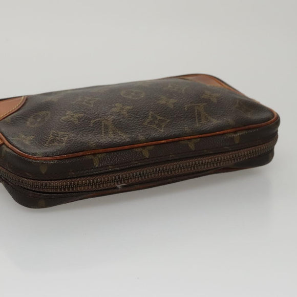 LOUIS VUITTON Monogram Marly Dragonne PM Clutch Bag M51827 LV Auth 107281