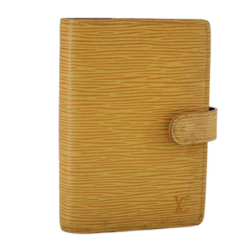 LOUIS VUITTON Epi Agenda PM Day Planner Cover Yellow R20059 LV Auth 107284