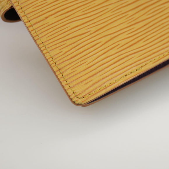 LOUIS VUITTON Epi Agenda PM Day Planner Cover Yellow R20059 LV Auth 107284