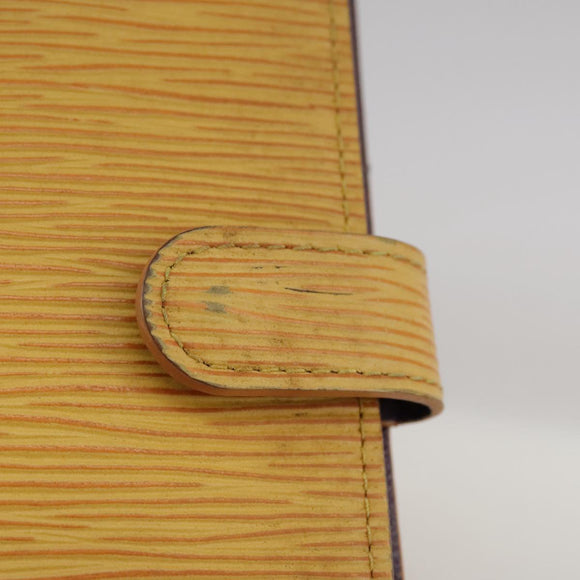 LOUIS VUITTON Epi Agenda PM Day Planner Cover Yellow R20059 LV Auth 107284