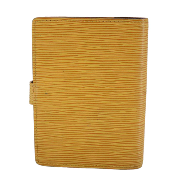 LOUIS VUITTON Epi Agenda PM Day Planner Cover Yellow R20059 LV Auth 107284
