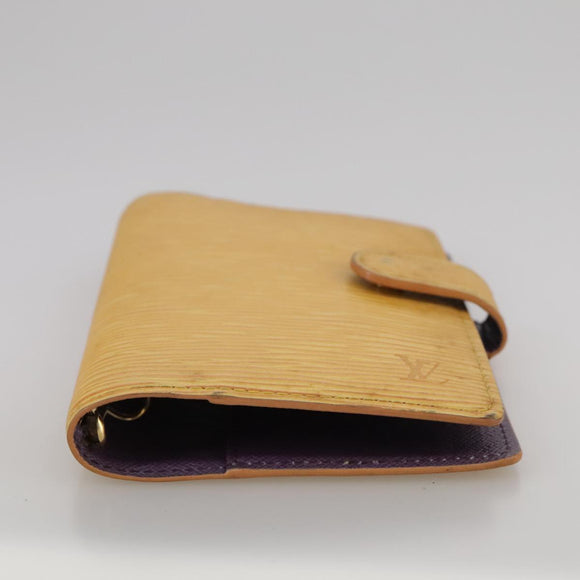 LOUIS VUITTON Epi Agenda PM Day Planner Cover Yellow R20059 LV Auth 107284