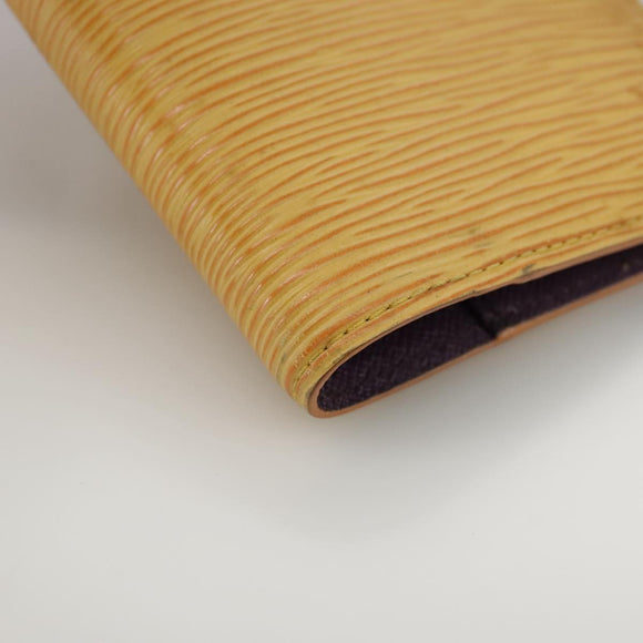 LOUIS VUITTON Epi Agenda PM Day Planner Cover Yellow R20059 LV Auth 107284