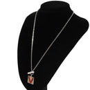 LOUIS VUITTON Pandanth Necklace Ag925 Silver M65364 LV Auth 107289-1