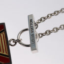 LOUIS VUITTON Pandanth Necklace Ag925 Silver M65364 LV Auth 107289-11