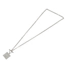 LOUIS VUITTON Pandanth Necklace Ag925 Silver M65364 LV Auth 107289-3