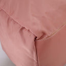 PRADA Boston Bag Nylon Pink Silver Auth 107368-14