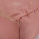 PRADA Boston Bag Nylon Pink Silver Auth 107368-15