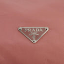 PRADA Boston Bag Nylon Pink Silver Auth 107368-16