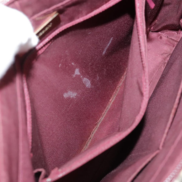 BURBERRY Nova Check Hand Bag Canvas Beige Auth 107370