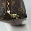 LOUIS VUITTON Monogram Trousse Demi Ronde Cosmetic Pouch M47520 LV Auth 107392-8