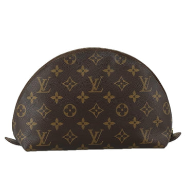 LOUIS VUITTON Monogram Trousse Demi Ronde Cosmetic Pouch M47520 LV Auth 107392 - 0