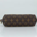 LOUIS VUITTON Monogram Trousse Demi Ronde Cosmetic Pouch M47520 LV Auth 107392-6
