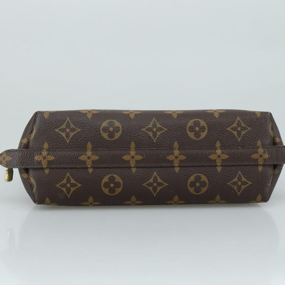 LOUIS VUITTON Monogram Trousse Demi Ronde Cosmetic Pouch M47520 LV Auth 107392