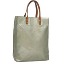 LOUIS VUITTON Monogram Vernis Reade MM Hand Bag Gris M91142 LV Auth 107397-1