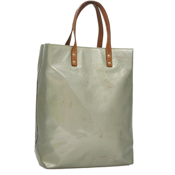 LOUIS VUITTON Monogram Vernis Reade MM Hand Bag Gris M91142 LV Auth 107397