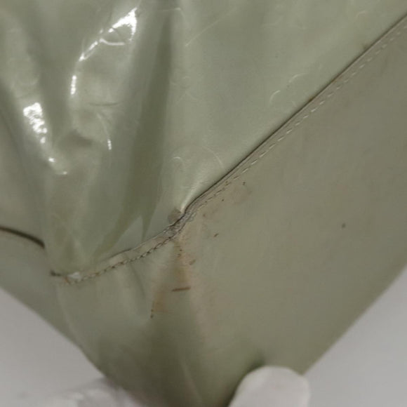 LOUIS VUITTON Monogram Vernis Reade MM Hand Bag Gris M91142 LV Auth 107397