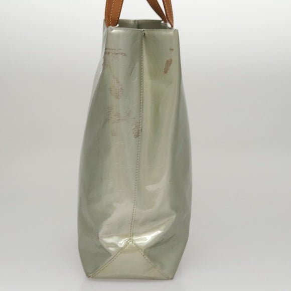 LOUIS VUITTON Monogram Vernis Reade MM Hand Bag Gris M91142 LV Auth 107397